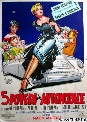 poster Locandina del film 5 poveri in automobile