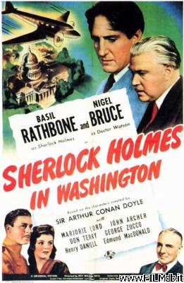 poster Cartel de la pelicula Sherlock Holmes en Washington