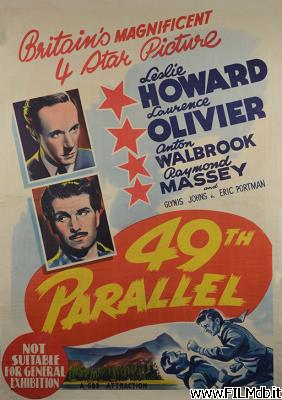 poster Cartel de la pelicula gli invasori - 49mo parallelo