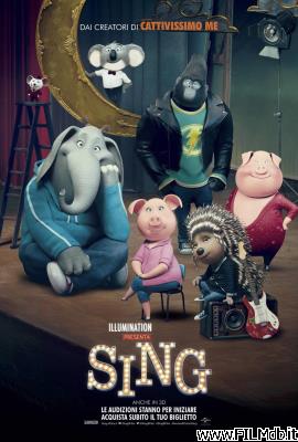 Cartel de la pelicula Sing