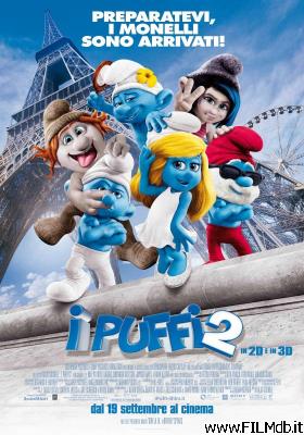 poster Affiche de film i puffi 2