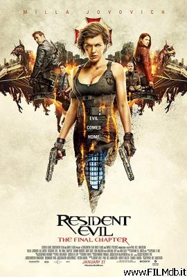 Locandina del film resident evil: the final chapter