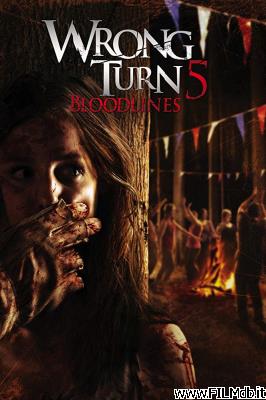 Cartel de la pelicula wrong turn 5 - bagno di sangue [filmTV]
