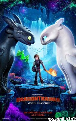 poster Affiche de film dragon trainer - il mondo nascosto