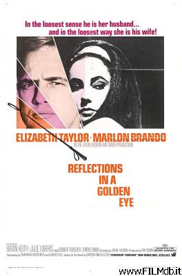 poster Cartel de la pelicula Reflejos en un ojo dorado