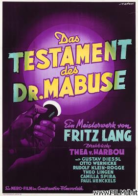 poster Locandina del film Il testamento del dottor Mabuse