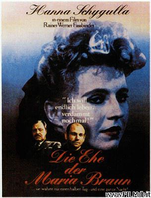 poster Affiche de film il matrimonio di maria braun