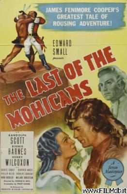 Locandina del film l'ultimo dei mohicani