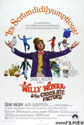 poster Affiche de film Willy Wonka e la fabbrica di cioccolato