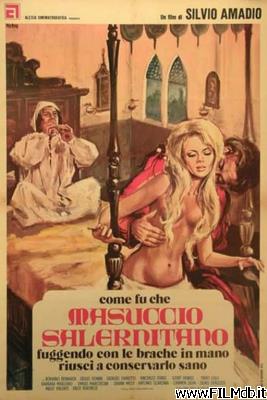 Locandina del film Come fu che Masuccio Salernitano, fuggendo con le brache in mano, riuscì a conservarlo sano