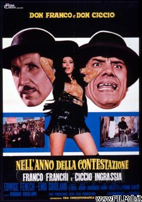 Locandina del film don franco e don ciccio nell'anno della contestazione