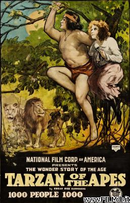 poster Locandina del film Tarzan of the Apes