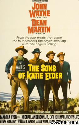 poster Affiche de film Les Quatre Fils de Katie Elder