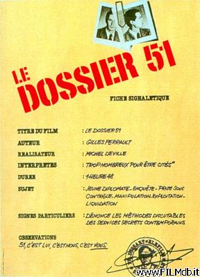 poster Affiche de film Le Dossier 51