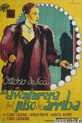 Cartel de la pelicula la aventurera del piso de arriba
