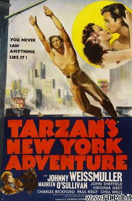 poster Affiche de film Les Aventures de Tarzan à New-York