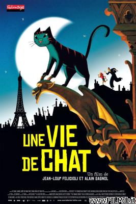poster Locandina del film Un gatto a Parigi