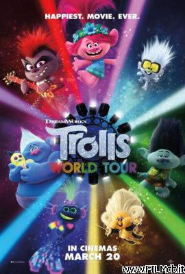 poster Affiche de film Trolls World Tour