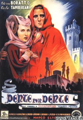 poster Affiche de film Dente per dente