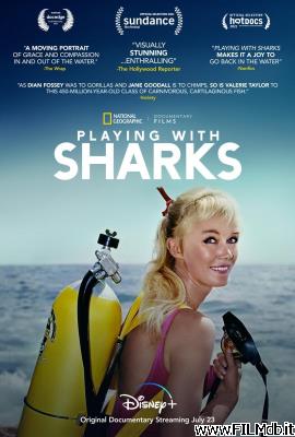poster Affiche de film Face aux requins