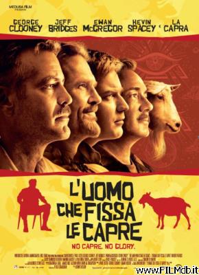 Locandina del film l'uomo che fissa le capre