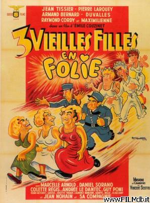 poster Locandina del film Trois vieilles filles en folie