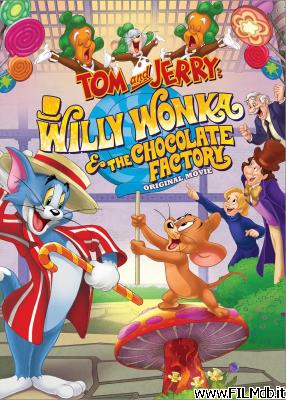poster Affiche de film Tom et Jerry au pays de Charlie et la chocolaterie