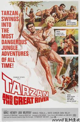 poster Affiche de film Tarzan et le jaguar maudit