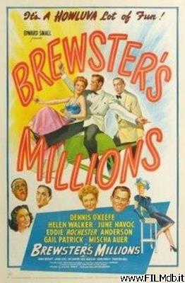 poster Affiche de film Les millions de Brewster