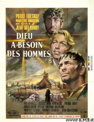 poster Affiche de film Dieu a besoin des hommes