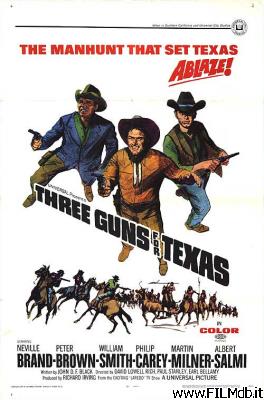 poster Cartel de la pelicula Three Guns for Texas