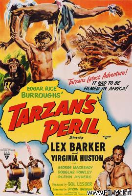 Locandina del film Tarzan sul sentiero di guerra