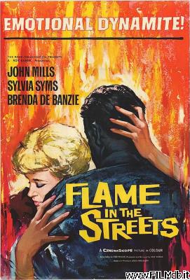 poster Affiche de film Flammes dans la rue