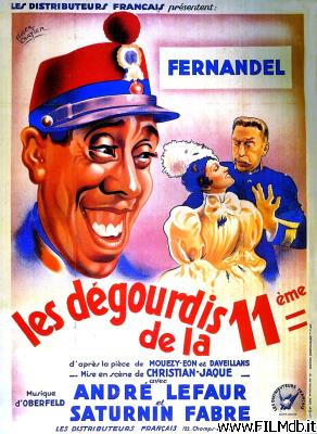 poster Cartel de la pelicula Les Dégourdis de la 11ème