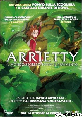 poster Affiche de film karigurashi no arrietty
