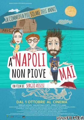 poster Affiche de film a napoli non piove mai