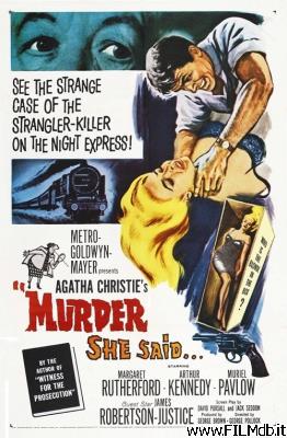 poster Locandina del film assassinio sul treno