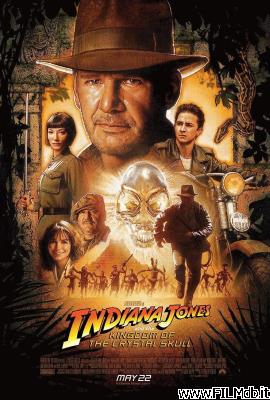 Cartel de la pelicula Indiana Jones y el reino de la calavera de cristal