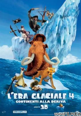 Cartel de la pelicula l'era glaciale 4 - continenti alla deriva