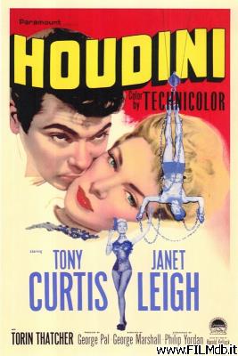 Affiche de film Houdini le grand magicien