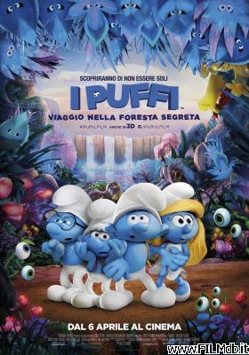poster Locandina del film i puffi - viaggio nella foresta segreta