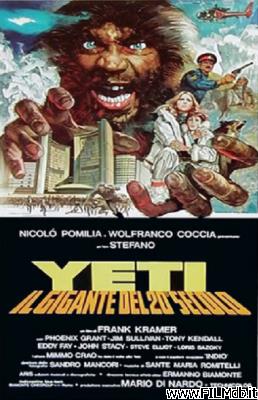 Cartel de la pelicula yeti - il gigante del 20mo secolo