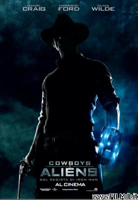 Affiche de film cowboys and aliens