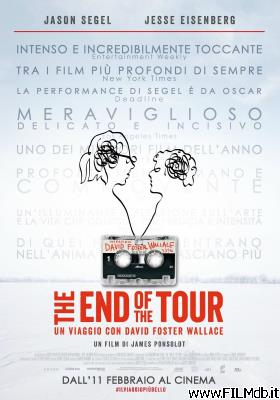 Cartel de la pelicula the end of the tour - un viaggio con david foster wallace