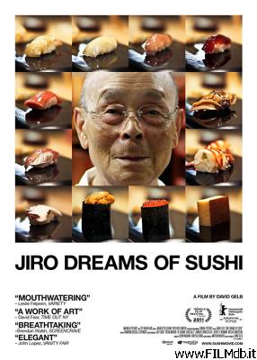 Affiche de film jiro e l'arte del sushi