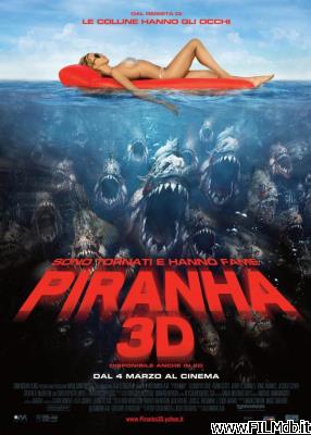 Cartel de la pelicula piranha 3d