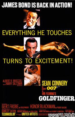 Cartel de la pelicula James Bond contra Goldfinger
