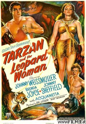 Cartel de la pelicula Tarzán y la mujer leopardo
