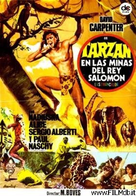 Affiche de film Tarzán en las minas del rey Salomón