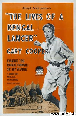 Affiche de film Les trois lanciers du Bengale